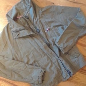 Hollister Army Green Jacket
